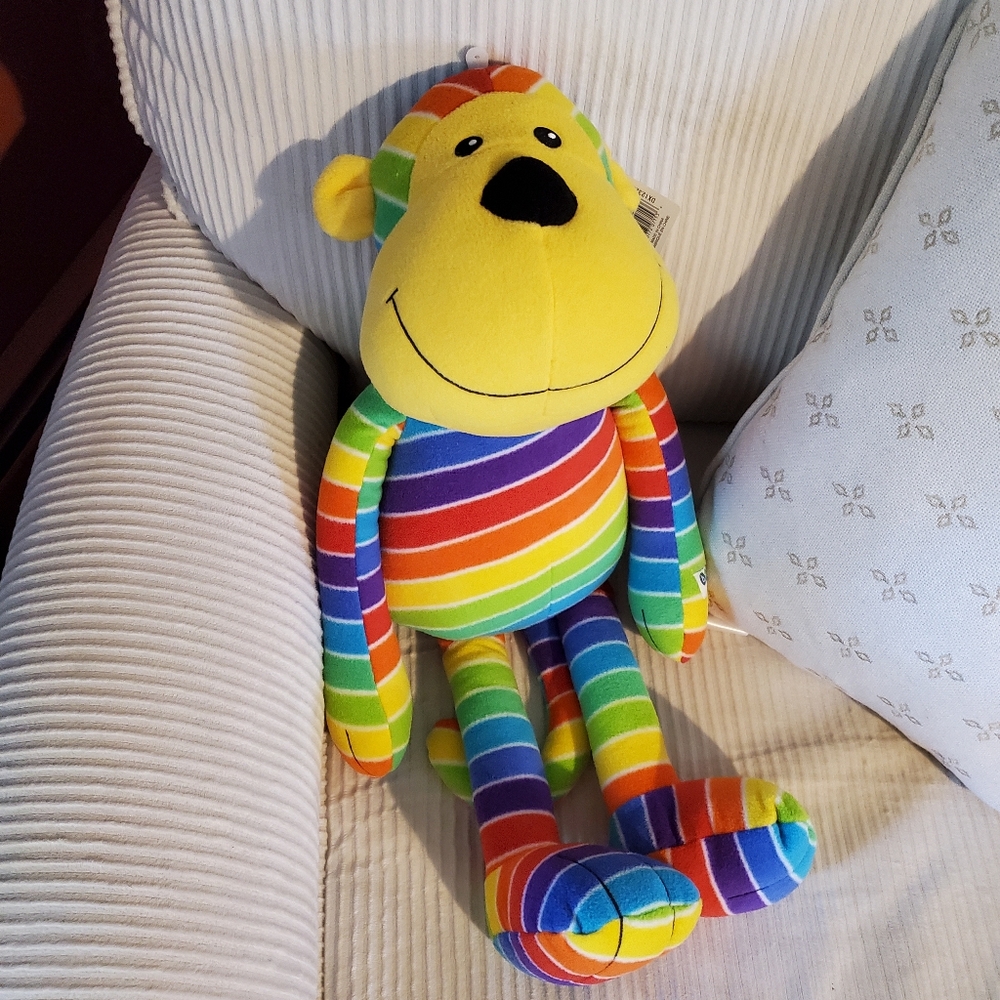 Rainbow Monkey Plush Stuffed Animal- Melissa & Doug